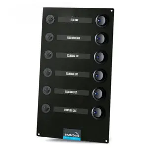 Quadro Elettrico 6 Marce Per Barche | Acciaio Inox DC 12V 6A Con LED Blu - Foto 7