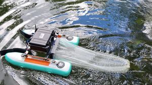 drone marino per la raccolta di rifiuti