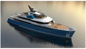 mega-yacht di lusso da crociera