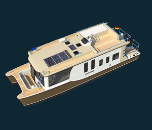 barca a motore house-boat catamarano / fuoribordo / con fly / trawler