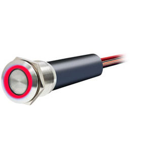 Pulsante Clacson Led Interruttore A Pulsante Momentaneo 12V LED Blu In Acciaio Inox - Per Auto E Barche Pulsante Motore - Foto 10