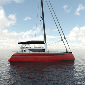 barca a vela in carbonio