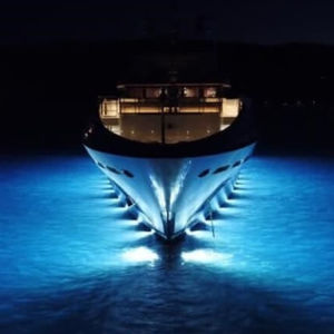 illuminazione subacquea per yacht