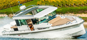 barca open fuoribordo / bimotore / con console centrale / hard-top