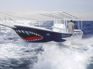 barca open fuoribordo / open / da pesca sportiva / con T-top