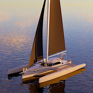 sailing-yacht trimarano