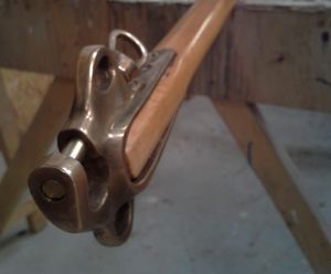 tangone per barca a vela / per deriva / in legno / in bronzo