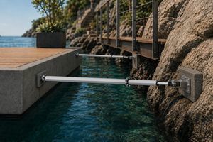 fissaggio per pontile galleggiante