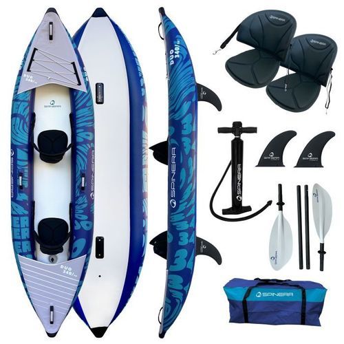 Kayak sit-on-top - Duo 340 - Spinera - gonfiabile / da turismo / per adulto