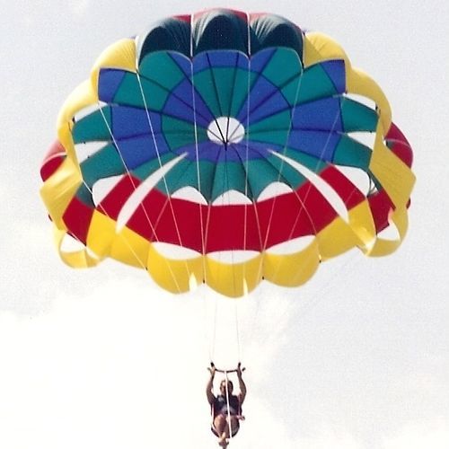 Paracadute ascensionale su misura - XXTREME 21 - CUSTOM CHUTES - per vento forte / per lancio da barca / 1 posto