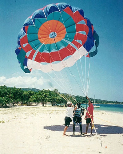 Paracadute ascensionale per lancio da spiaggia - 24ft Standard - CUSTOM CHUTES - 1 posto