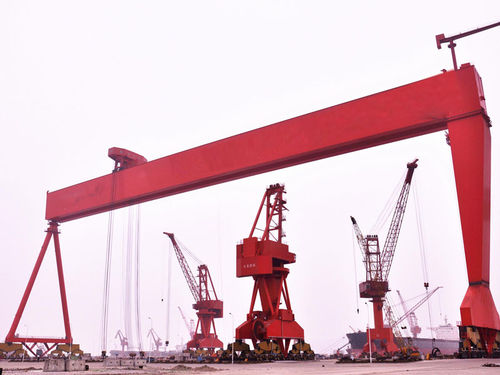 Gru per cantiere navale - Henan Haitai Ship Crane Co., Ltd. - per carico pesante / a portale