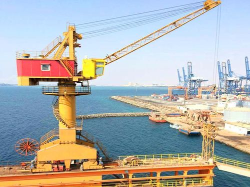 Gru portuale - Wirerope-luffing / Rack-luffing - Henan Haitai Ship Crane Co., Ltd. - con braccio impennabile
