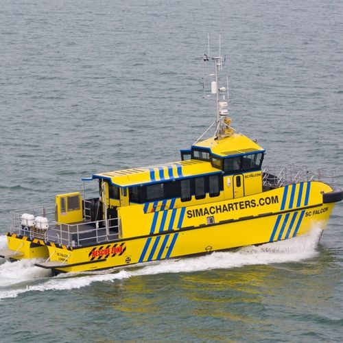 Barca professionale barca per trasporto equipaggio - SC FALCON - SIMA SHIPSALES BV - pilotina / catamarano / entrobordo IPS-drive