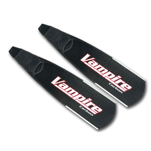 Pinne per pesca subacquea - Vam­pire - BlueGreen - in carbonio / a scarpetta