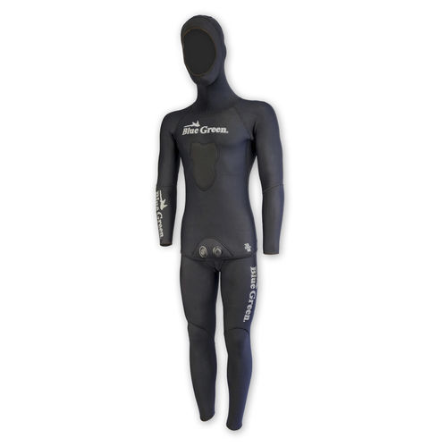 Muta neoprene da immersione - Black Hunter - BlueGreen - a maniche lunghe / monopezzo / con cappuccio