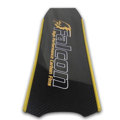 Pinne per pesca subacquea - Falcon - BlueGreen - in carbonio / a scarpetta