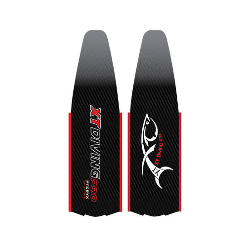 Pinne per pesca subacquea - PTERYX COMPETITION - Xt Diving Pro - in carbonio / a scarpetta / nera