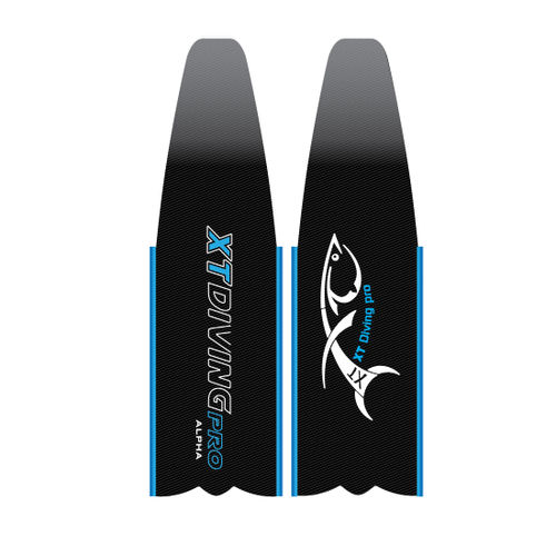 Pinne per pesca subacquea - ALPHA - Xt Diving Pro - in carbonio / a scarpetta / nera