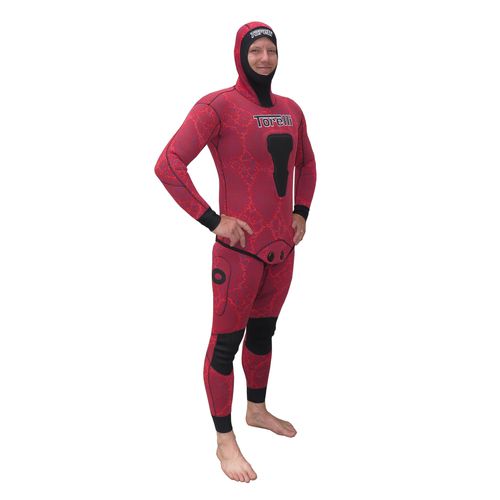 Muta neoprene per pesca subacquea - REDFISH - TORELLI SPEARFISHING (AUSTRALIA) - con cappuccio / due pezzi / 3.5 mm
