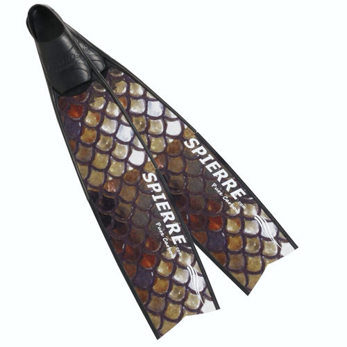 Pinne per apnea - 3D BRONZE  - Spierre - in carbonio / a scarpetta