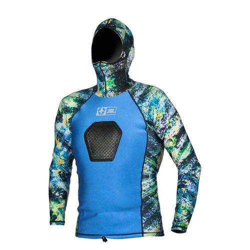 Top neoprene a maniche lunghe - VERTIGO HYBRID - JBL International - con cappuccio