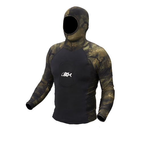 Top lycra con capuccio - Hatch Customs - a maniche lunghe