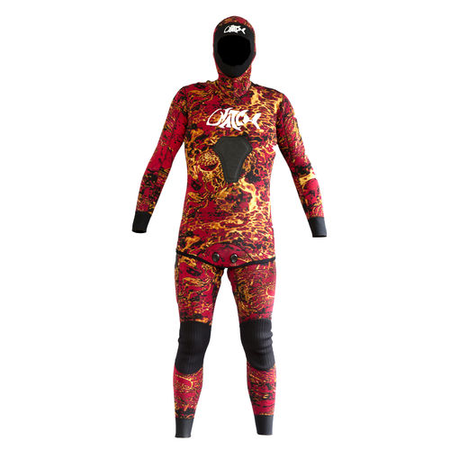 Muta neoprene per pesca subacquea - MYSTIQUE - Hatch Customs - con cappuccio / due pezzi / 3 mm