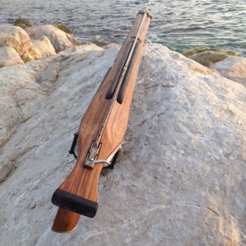 Fucile subacqueo in legno - DOUBLE ROLL' DENTEX LASER  - Carl's Guns