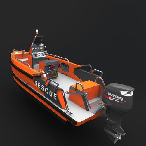 Barca professionale barca di salvataggio - 650R - SEAX BOATS - fuoribordo