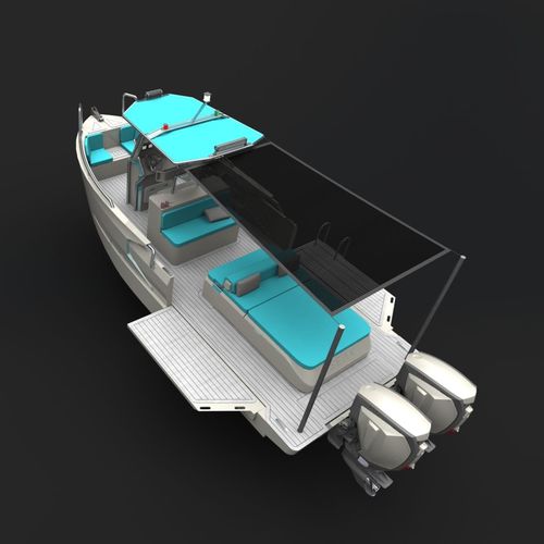 Runabout fuoribordo - 750L - SEAX BOATS - bimotore / open / con console centrale