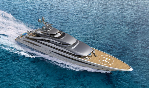 Mega-yacht da crociera - BORA - TURQUOISE YACHTS - raised pilothouse / con 10 cabine / in acciaio