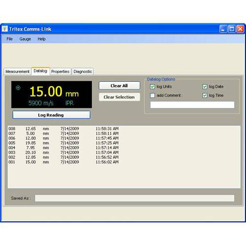 Software di comunicazione - Tritex NDT - di prova / da ROVs