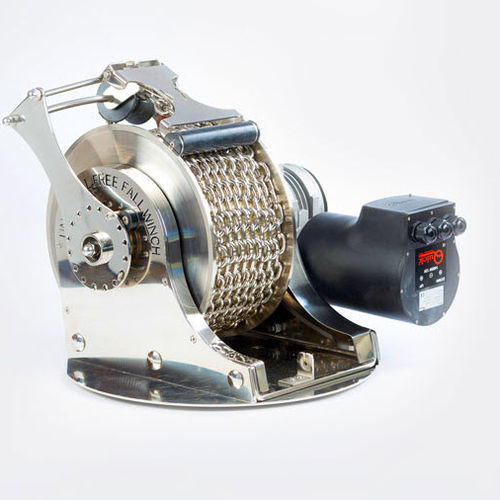 Argano per barca - UFFW 3000 - Universal Free Fall Winch Pty Ltd - per manovra di ancore / con motore elettrico / a singolo tamburo