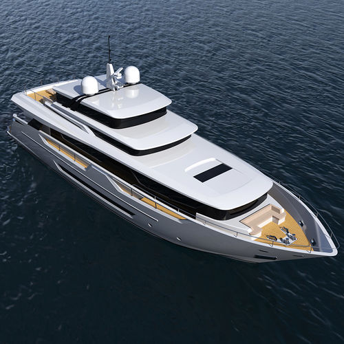 Super-yacht da crociera - JOHNSON 95 - Johnson Yachts Co, Ltd. - con fly / con cabina di pilotaggio