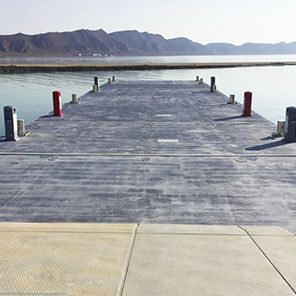 Pontile galleggiante - Mega  - HSB Marine  - di ormeggio / per marina / in calcestruzzo