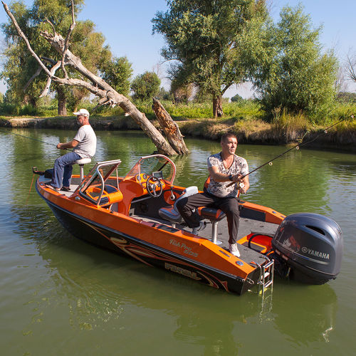 Bass boat fuoribordo - 505 FISHPRO - BoatLab LLC - con dual console / da pesca sportiva / in alluminio