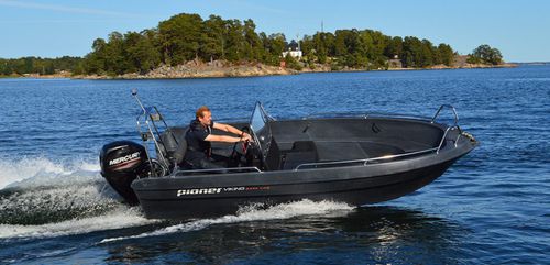 Barca open fuoribordo - VIKING - Pioner Boats Norway - con console centrale / da pesca sportiva / max. 6 persone