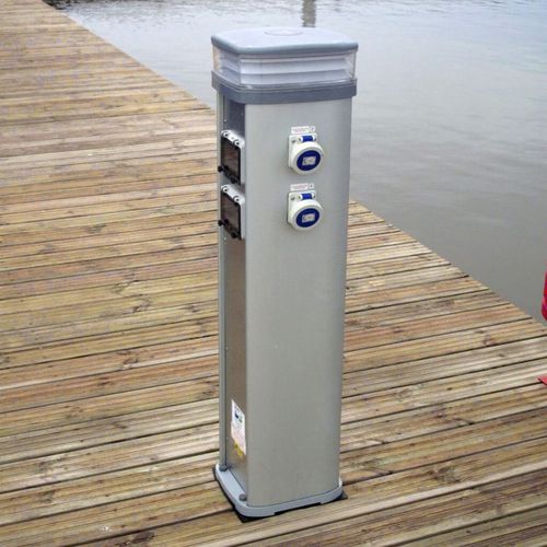 Colonnina di distribuzione elettrica - Pump Out Stations - Top Marine OÜ - di distribuzione di acqua / per pontile / in alluminio