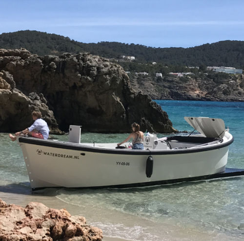 Barca open entrobordo - Ibiza - Waterdream BV - con console centrale / da sci nautico / in alluminio