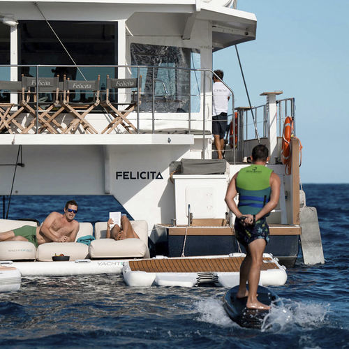Pontile galleggiante - Single 2.05 - 22421 - YACHTBEACH – JetXtender - per ormeggio a secco di e-foil / per barca / in PVC