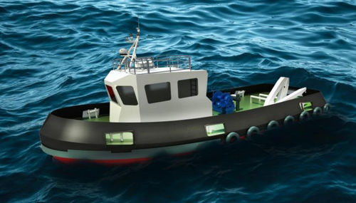 Barca professionale rimorchiatore - 19m - marinnor - entrobordo / diesel