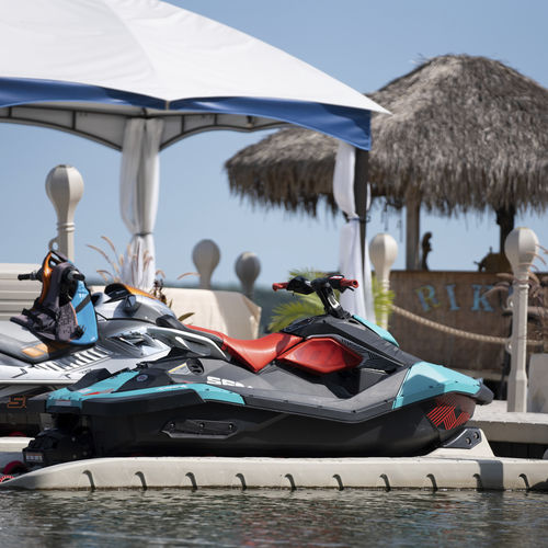 Pontile galleggiante - EVO SPORT - Wave Armor - per ormeggio a secco / per jet-ski / in polietilene