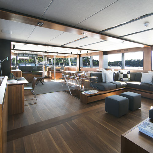 Rivestimento per pavimento per yacht - WALNUT USA - mafi Naturholzboden GmbH - per barca