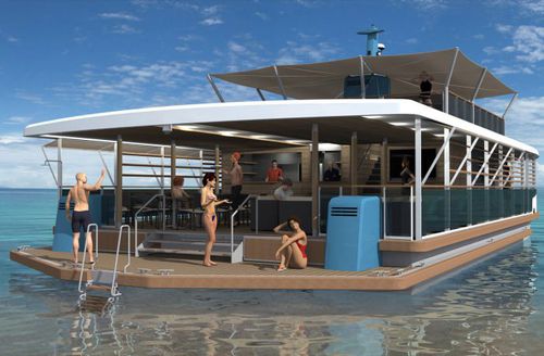 Piattaforma galleggiante - SUNSET-Ô - KAYFLO - multifunzione / per marina / per base turistica sportiva