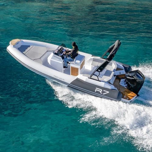 Gommone fuoribordo - R7 TOURER - RENIER - semirigido / con console centrale / max. 14 persone
