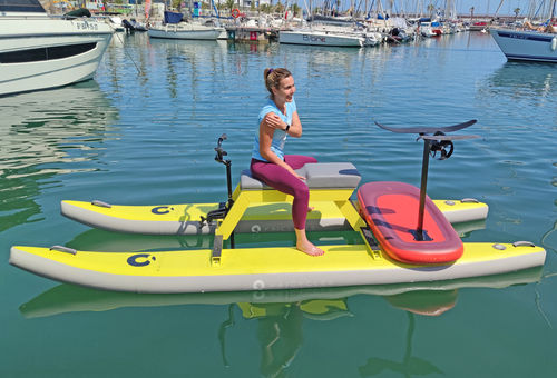 Pedalò monoposto - LUX - KAICYCLES™ - giallo / a propulsione elettrica