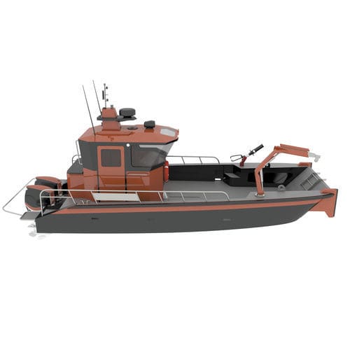 Barca professionale barca utilitaria - IZ 820 FF - Izmir Shipyard - mezzo da sbarco / motobarcapompa / fuoribordo