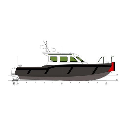 Barca professionale barca per trasporto passeggeri - IZ 1070 - Izmir Shipyard - fuoribordo / in HDPE