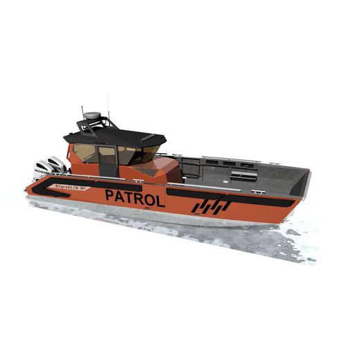 Barca professionale patrol boat - OXpro AL10 - Hatløy Maritime AS - barca di salvataggio / barca da lavoro / barca di supporto per immersioni